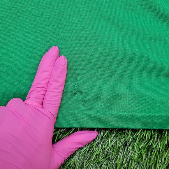 Vintage 80s MOD Striped Crop-Top Shirt Women Large 20x21 USA - Picture 5 of 15